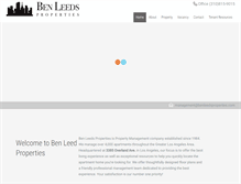 Tablet Screenshot of benleedsproperties.com